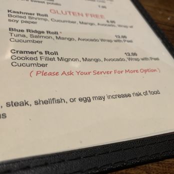 Konnichiwa - Gluten Free rolls - Sushi Bars Near Me - Irmo, South Carolina