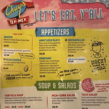 Chuy's - Tex-Mex Near Me - Raleigh, North Carolina Chuy's - Tex-Mex Near Me - Raleigh, North Carolina