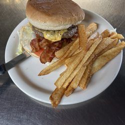 Curve Drive Inn - Bacon cheeseburger home fries