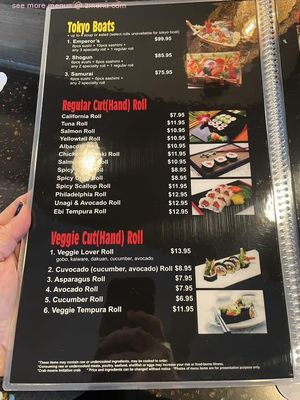 Menu photo 1 Tokyo Sushi Simi Valley, CA Menu photo 1 Tokyo Sushi Simi Valley, CA