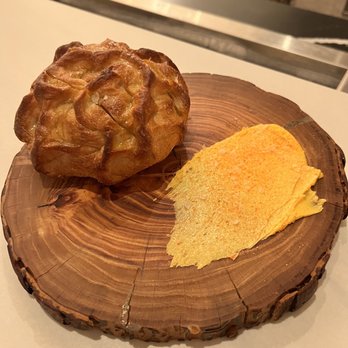 Atria - Fresh bread with carrot butter. Who knew carrots could taste like that! - Seafood Near Me - Flagstaff, Arizona Atria - Fresh bread with carrot butter. Who knew carrots could taste like that! - Seafood Near Me - Flagstaff, Arizona