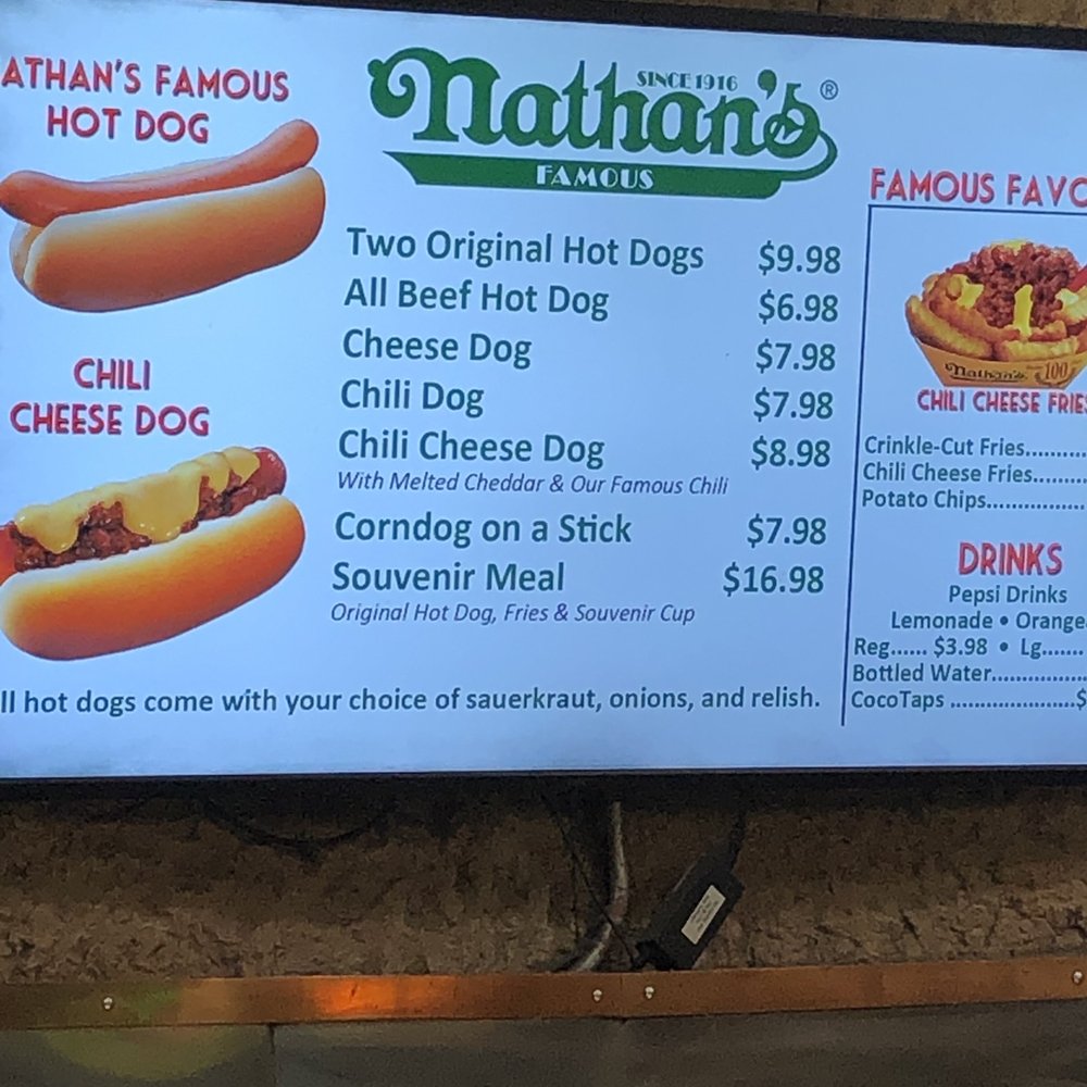 Nathan's Famous - Menu 01/16/22 - Pretzels Near Me - Las Vegas, Nevada Nathan's Famous - Menu 01/16/22 - Pretzels Near Me - Las Vegas, Nevada