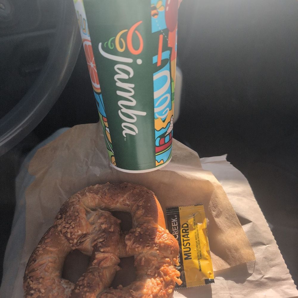 Jamba - Medium size and cheese pretzel - Juice Bars & Smoothies Near Me - Oceanside, California