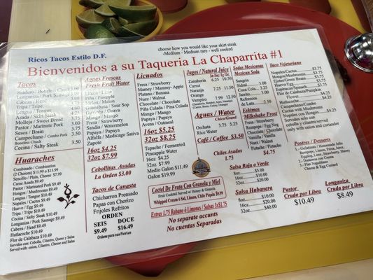 Menu photo 3 La Chaparrita Grocery Chicago, IL