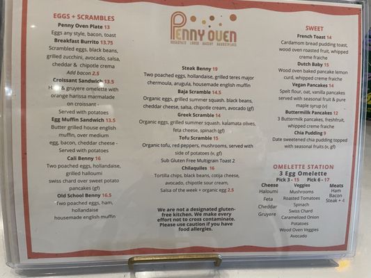 Menu photo 2 Penny Oven Los Angeles, CA