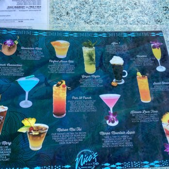 Nico's Pier 38 - drink options - Seafood Near Me - Honolulu, Hawaii