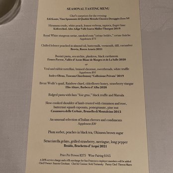 Acquerello - Italian Near Me - San Francisco, California