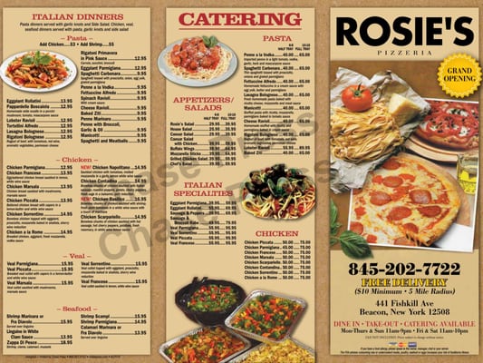 Menu photo 6 Rosie's Pizzeria Wappingers, NY