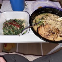Carry-out Gomae, Tonkatsu Ramen.
