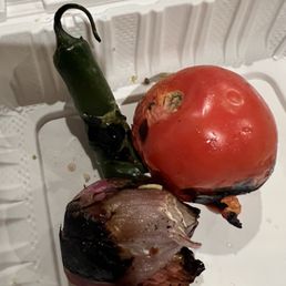 This was their idea for a side dish roasted vegetables This was their idea for a side dish roasted vegetables 