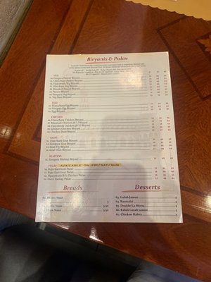 Menu photo 5 Hyderabad House Louisville, KY