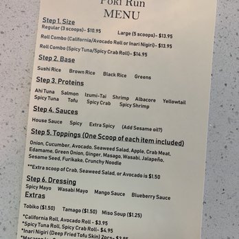 Poki Run - Menu - Live/Raw Food Near Me - Milpitas, California Poki Run - Menu - Live/Raw Food Near Me - Milpitas, California
