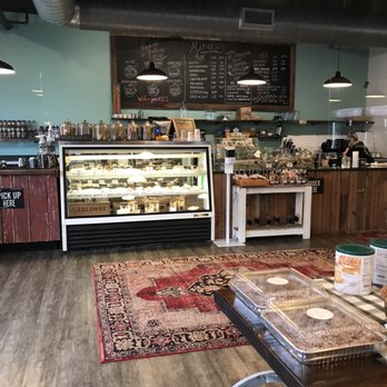 Rise and Grind Cafe - Inside looking at the counter and dessert case - Coffee & Tea Near Me - Perkasie, Pennsylvania Rise and Grind Cafe - Inside looking at the counter and dessert case - Coffee & Tea Near Me - Perkasie, Pennsylvania