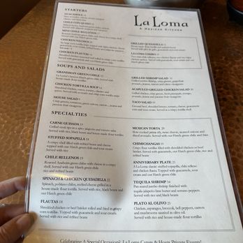 La Loma - Menu - Mexican Near Me - Denver, Colorado