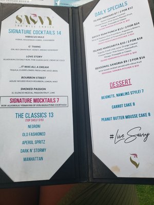 Menu photo 8 Savvy Bistro & Bar Brooklyn, NY