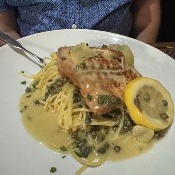Trattoria on the Hill - Salmon piccata. - Italian Near Me - Cleveland, Ohio Trattoria on the Hill - Salmon piccata. - Italian Near Me - Cleveland, Ohio