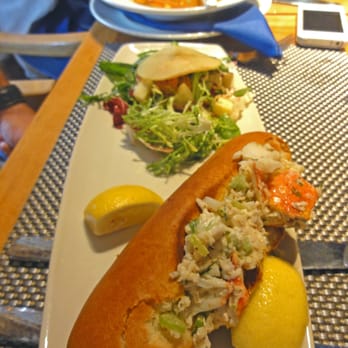 Ostra - lobster roll and salad - New American Near Me - San Antonio, Texas
