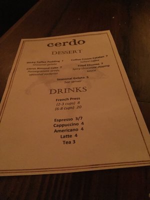 Menu photo 8 Bar Sera Conshohocken, PA