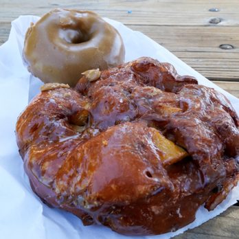 High Hill Ranch - Apple fritter and maple apple donut - Donuts Near Me - Placerville, California High Hill Ranch - Apple fritter and maple apple donut - Donuts Near Me - Placerville, California
