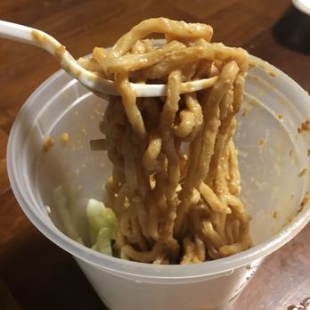 Chou's Kitchen - Cold noodles with sesame and peanut sauce. Cucumber and cilantro thrown on top as well. Super good! - Chinese Near Me - Chandler, Arizona Chou's Kitchen - Cold noodles with sesame and peanut sauce. Cucumber and cilantro thrown on top as well. Super good! - Chinese Near Me - Chandler, Arizona