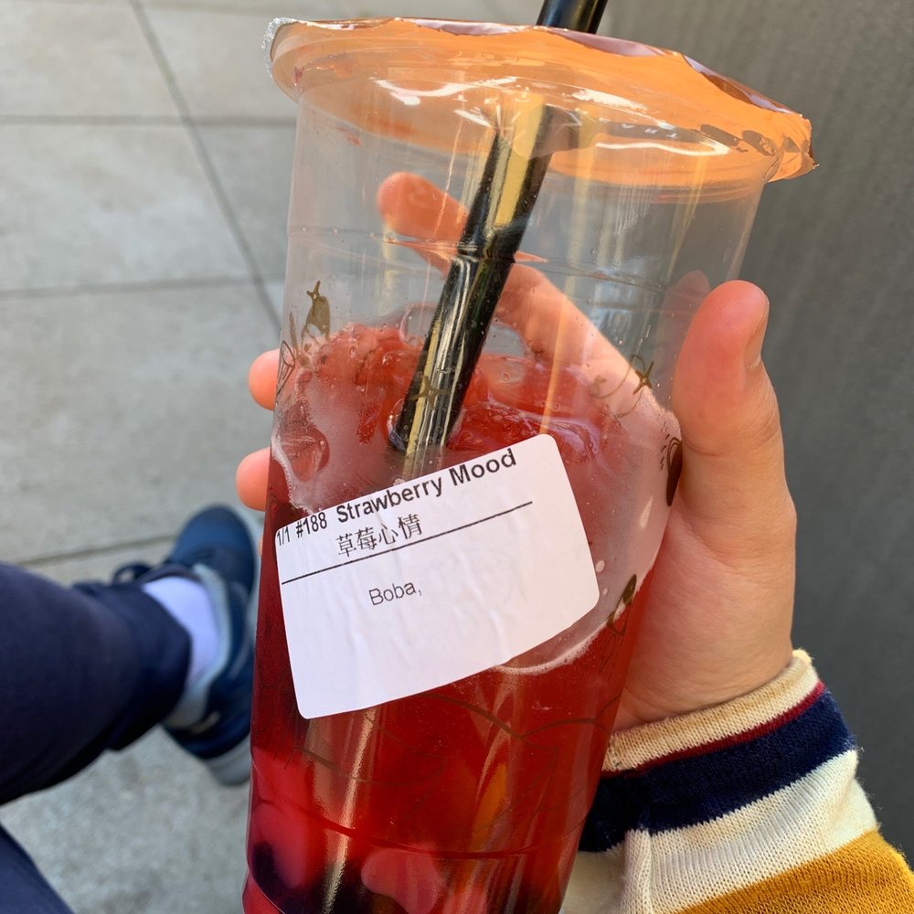 Tea Heart - Strawberry mood with boba - Shaved Snow Near Me - Pleasanton, California Tea Heart - Strawberry mood with boba - Shaved Snow Near Me - Pleasanton, California