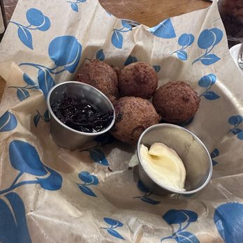 Blueberry's Grill - Blueberry hush puppies - Breakfast & Brunch Near Me - North Myrtle Beach, South Carolina Blueberry's Grill - Blueberry hush puppies - Breakfast & Brunch Near Me - North Myrtle Beach, South Carolina