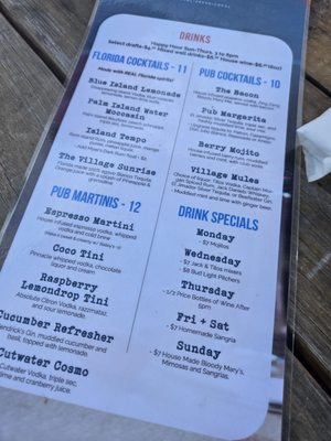 Menu photo 1 Pub Americana Cocoa, FL