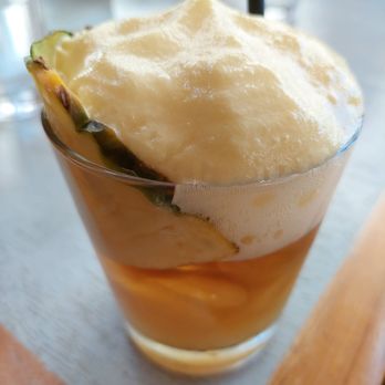 Moku Kitchen - Mai Tai with lilikoi foam - Cocktail Bars Near Me - Honolulu, Hawaii