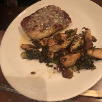 King's Fish House - Tempe - Grilled Salmon with brussel sprouts - Seafood Near Me - Tempe, Arizona