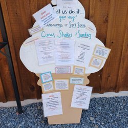 Blue Rocks Family Campground - Cafe menu