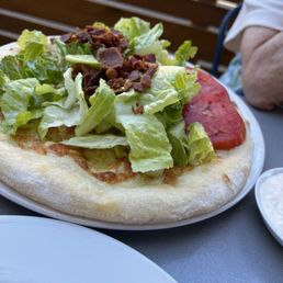 B.B.L.T. Manciata, Heirloom Tomatoes, Hobb's Bacon, Romaine, Blue Cheese Dressing. B.B.L.T. Manciata, Heirloom Tomatoes, Hobb's Bacon, Romaine, Blue Cheese Dressing.
