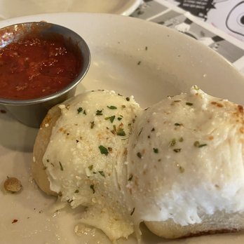 NYPD Pizza - Garlic cheese knots with marinara - Pizza Near Me - Glendale, Arizona NYPD Pizza - Garlic cheese knots with marinara - Pizza Near Me - Glendale, Arizona