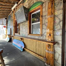 Exterior outside entrance of Huli Huli Hut - Galveston, Texas Exterior outside entrance of Huli Huli Hut - Galveston, Texas