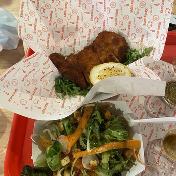 Saddleberk Northmarket Bridgepark - Schnitzel and salad - Public Markets Near Me - Dublin, Ohio