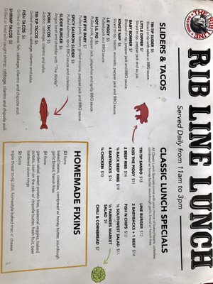 Menu photo 6 Rib Line By the Beach Grover Beach, CA Menu photo 6 Rib Line By the Beach Grover Beach, CA