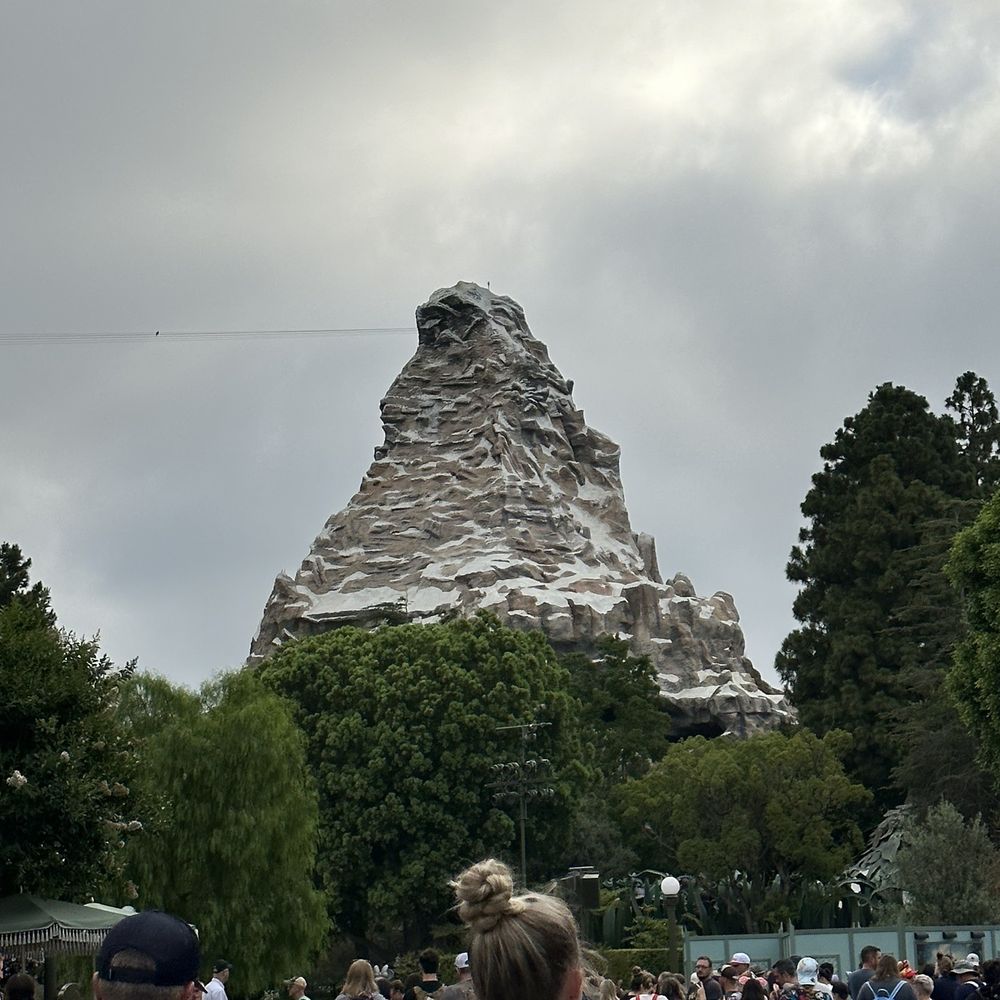Matterhorn Bobsleds - Matterhorn from the hub - Amusement Parks Near Me - Anaheim, California