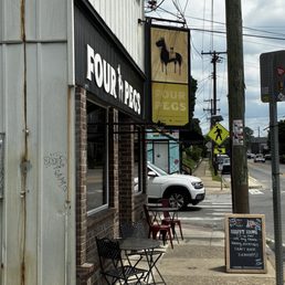 Exterior outside entrance of Four Pegs - Louisville, Kentucky Exterior outside entrance of Four Pegs - Louisville, Kentucky