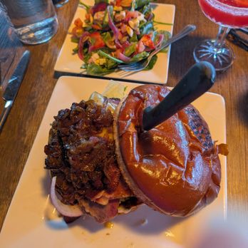 The Daily Nosh - Need Brisket Burger with side Spinach Salad - Breakfast & Brunch Near Me - Roseville, California The Daily Nosh - Need Brisket Burger with side Spinach Salad - Breakfast & Brunch Near Me - Roseville, California