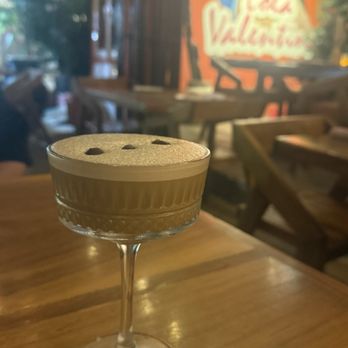 Lola Valentina - Espresso martini. I asked them to add a tiny bit of Baileys to make it a little bit creamy and it was perfection. - Seafood Near Me - Isla Mujeres, ROO