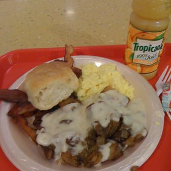Paschal's - Breakfast: home fries w/ gravy, bacon, scrambled eggs and biscuit - Southern Near Me - Atlanta, Georgia Paschal's - Breakfast: home fries w/ gravy, bacon, scrambled eggs and biscuit - Southern Near Me - Atlanta, Georgia