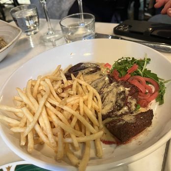 Mercat Bistro - FILET AU POIVRE STEAK FRITES - French Near Me - Dallas, Texas Mercat Bistro - FILET AU POIVRE STEAK FRITES - French Near Me - Dallas, Texas
