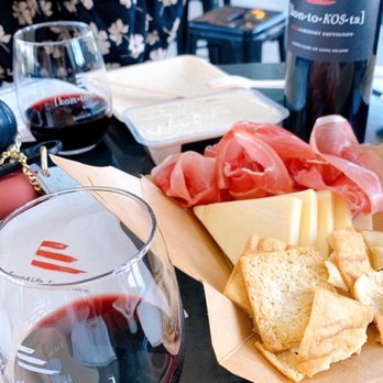 Kontokosta Winery - Cabernet Sauvignon, prosciutto, flagship Beecher's cheese, pita chips. - Wineries Near Me - Greenport, New York Kontokosta Winery - Cabernet Sauvignon, prosciutto, flagship Beecher's cheese, pita chips. - Wineries Near Me - Greenport, New York