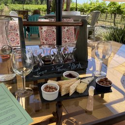 Cheeseboard with their wine tastings!