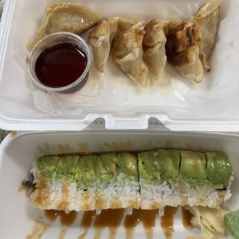 Tokyo Express - Pan Fried Gyoza and Caterpillar Roll - Ramen Near Me - Rocklin, California Tokyo Express - Pan Fried Gyoza and Caterpillar Roll - Ramen Near Me - Rocklin, California