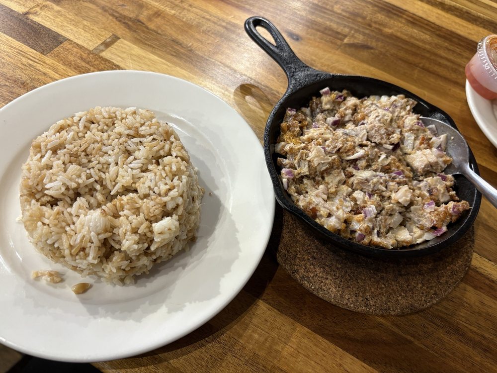Food from Mama Fina's  House of Filipino Sisig