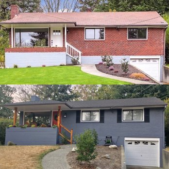 Market Ready Paint Co - Before//After (apologies for the dead grass-  #seattlesummer got it) - Painters Near Me