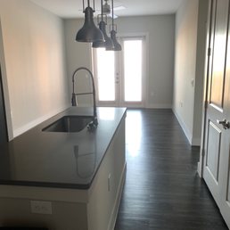 View from entering front door to 1BR apartment.