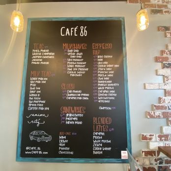 Cafe 86 - Menu Board (01/2022) - Desserts Near Me - Union City, California Cafe 86 - Menu Board (01/2022) - Desserts Near Me - Union City, California
