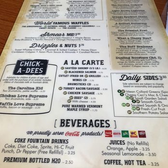 Dame's Chicken & Waffles - Good menu - Southern Near Me - Durham, North Carolina