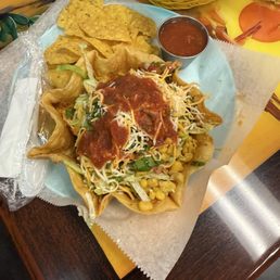 Very good food and plenty of it I had the shredded chicken taco bowl Very good food and plenty of it I had the shredded chicken taco bowl